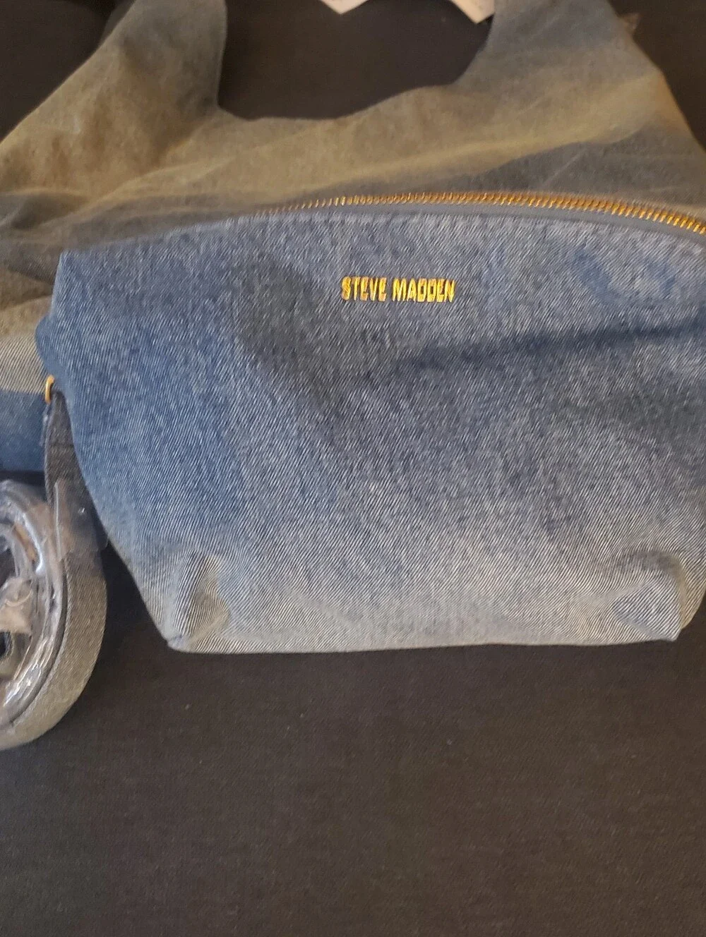 Steve Madden DEMPSEY Denim Hobo with Matching Logo Crossbody NWT